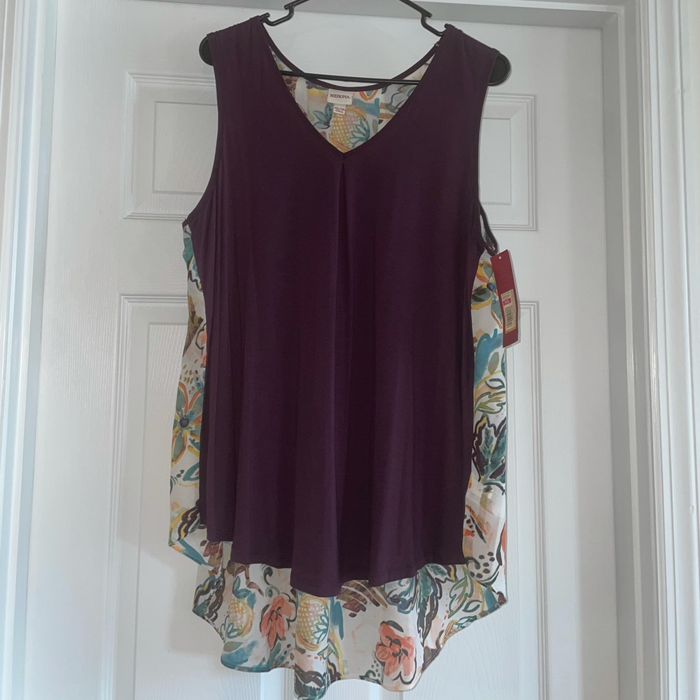 Beautiful Multi-Color Merona Tunic Top, XXL